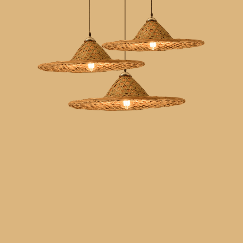 Suspension Ombrelle <br> Bambou
