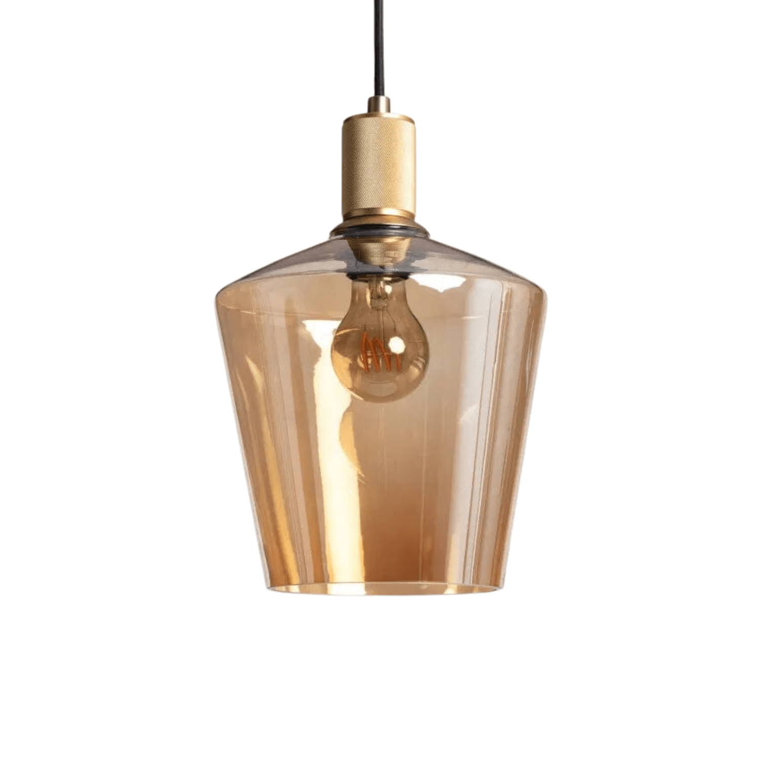 Suspension Verre <br> Ambré