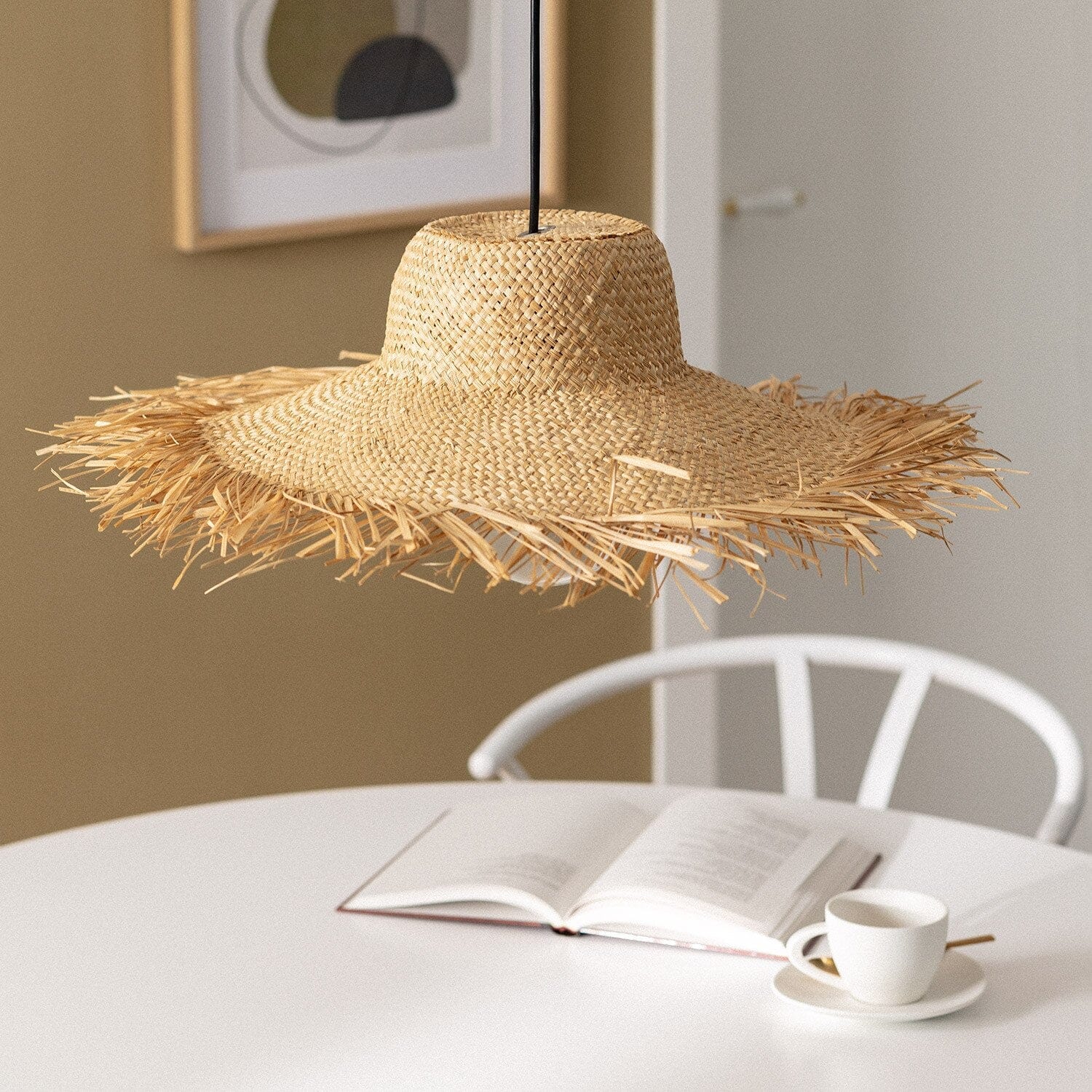 suspension en forme de chapeau