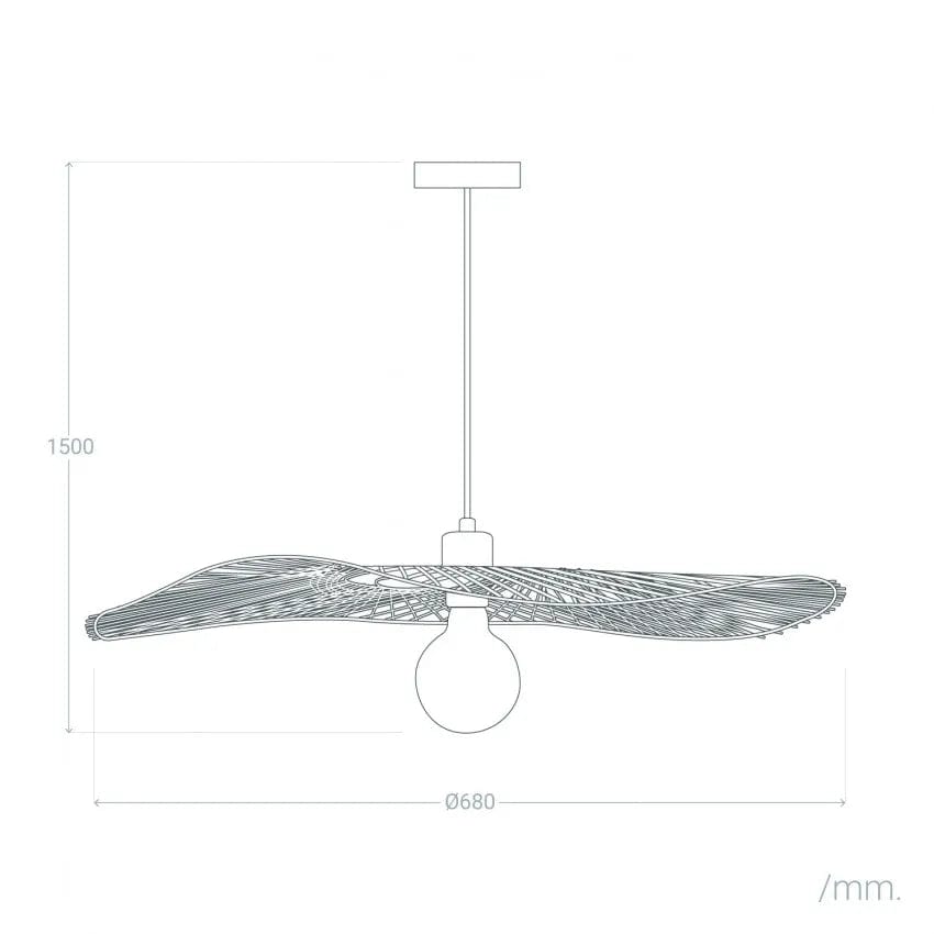 Suspension Rotin <br> Vague
