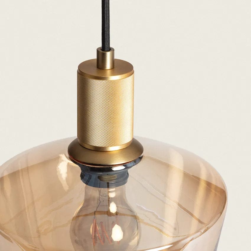 Suspension Verre <br> Ambré