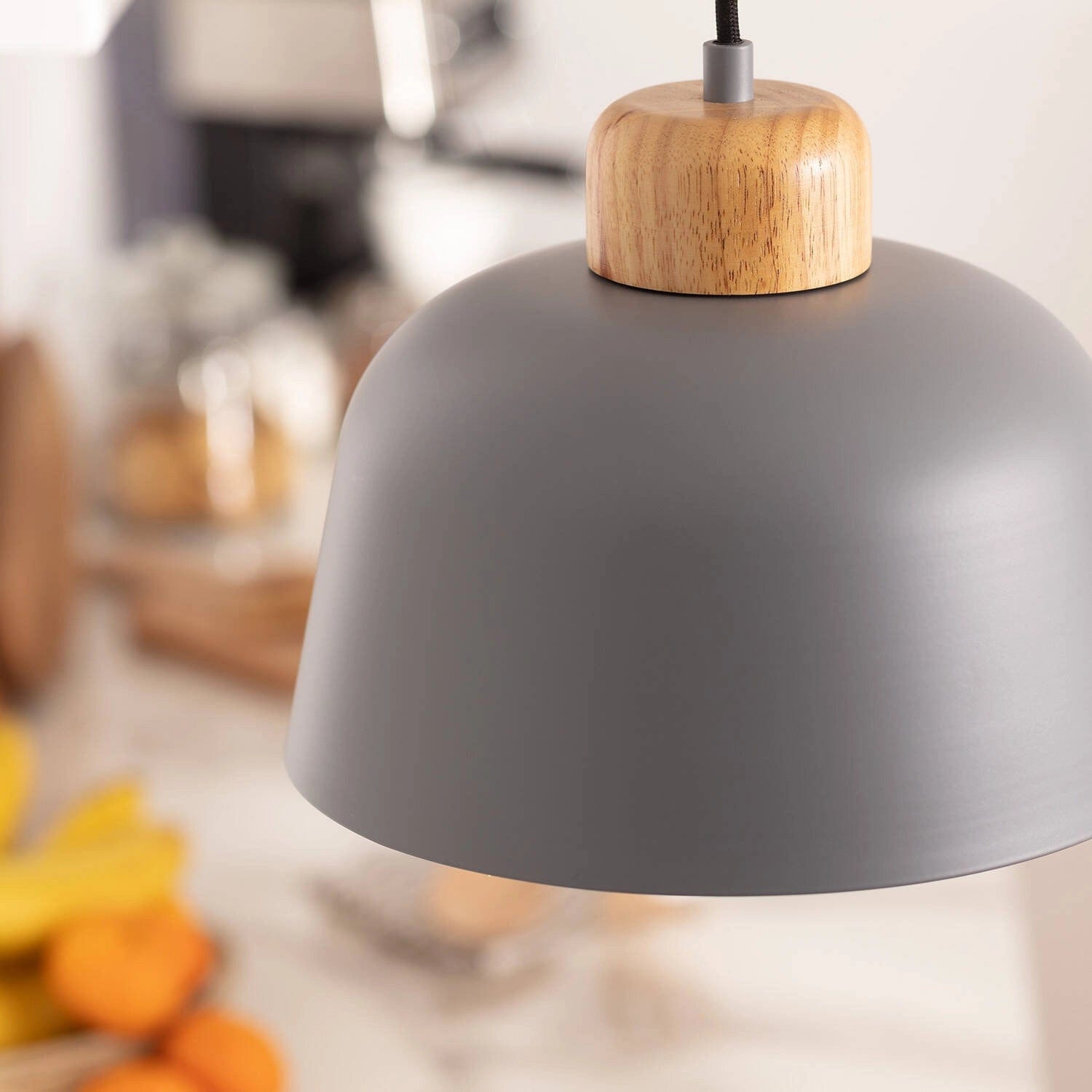 Suspension Bois Gris