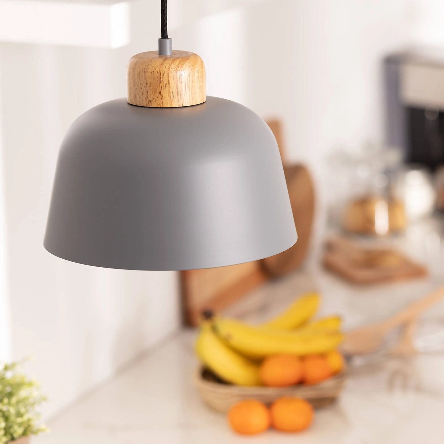 Suspension Bois Gris