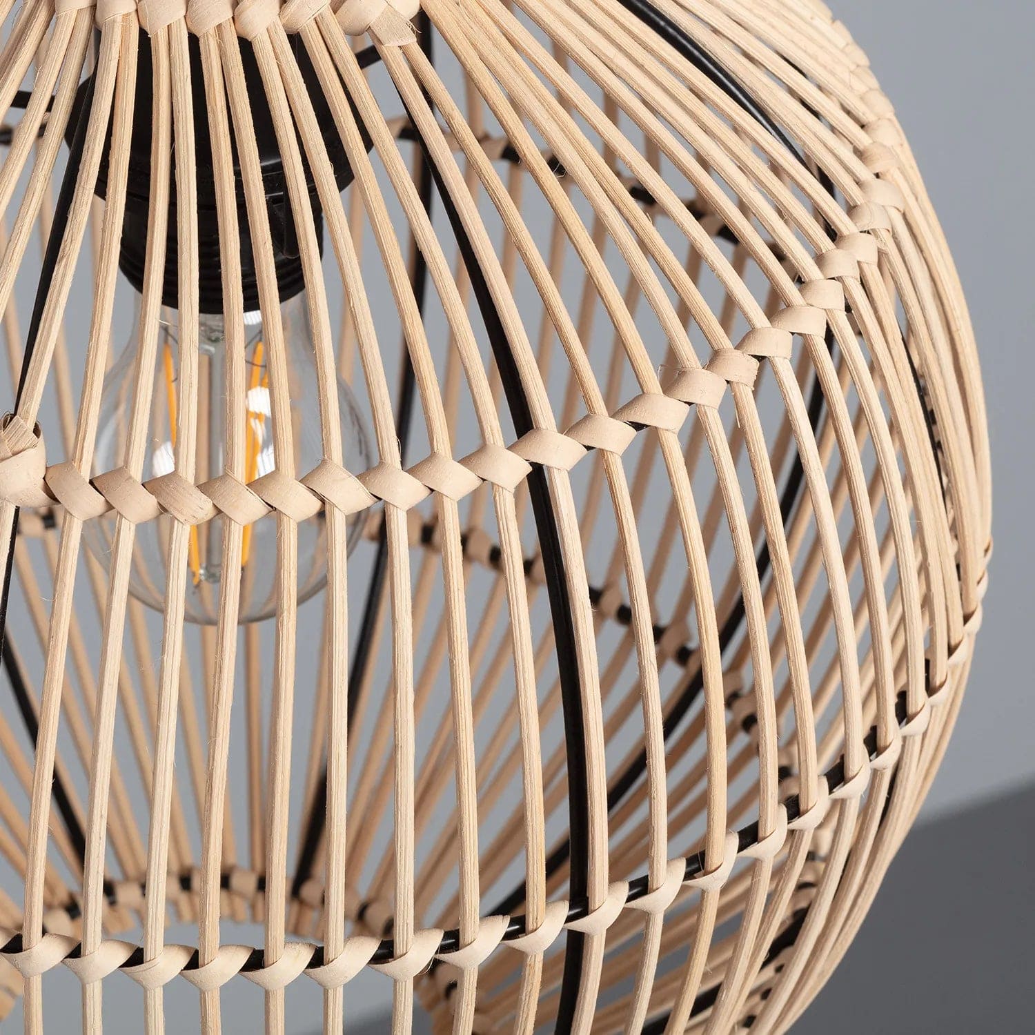 Suspension Boule <br> Rotin