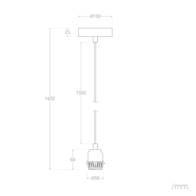 Câble suspension pour luminaire