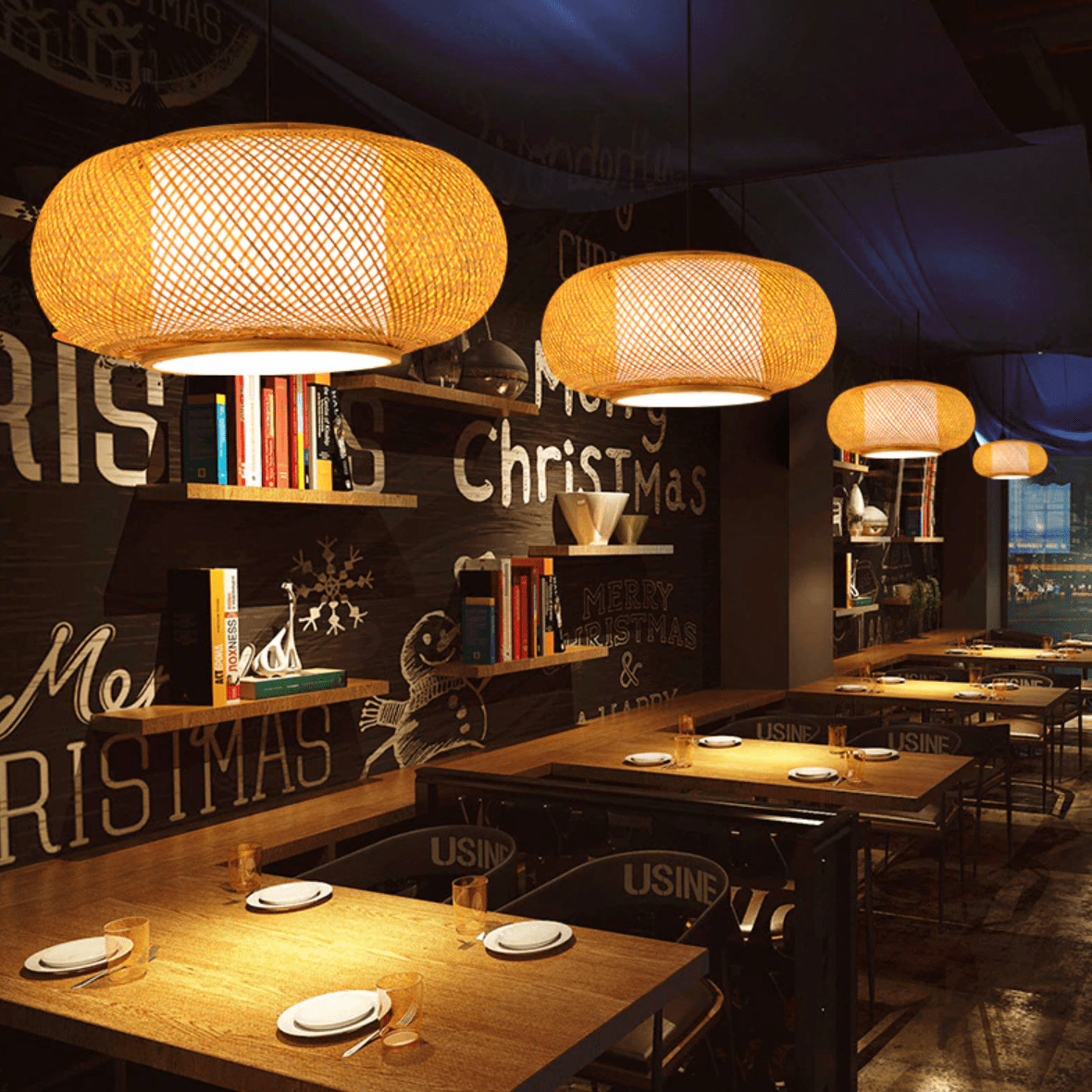 Suspension Bambou <br> Salle de Bain