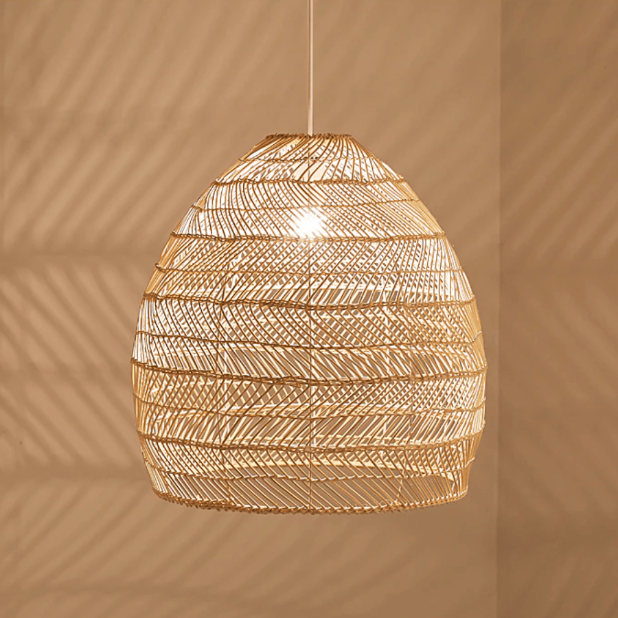suspension tressée bambou