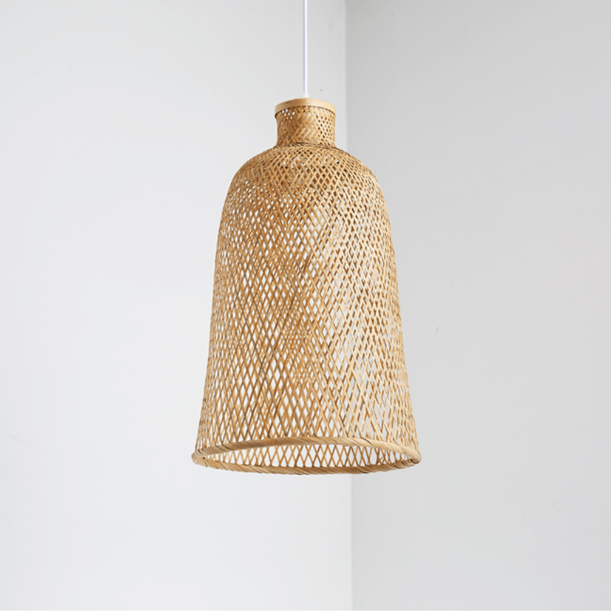 suspension bambou ou rotin