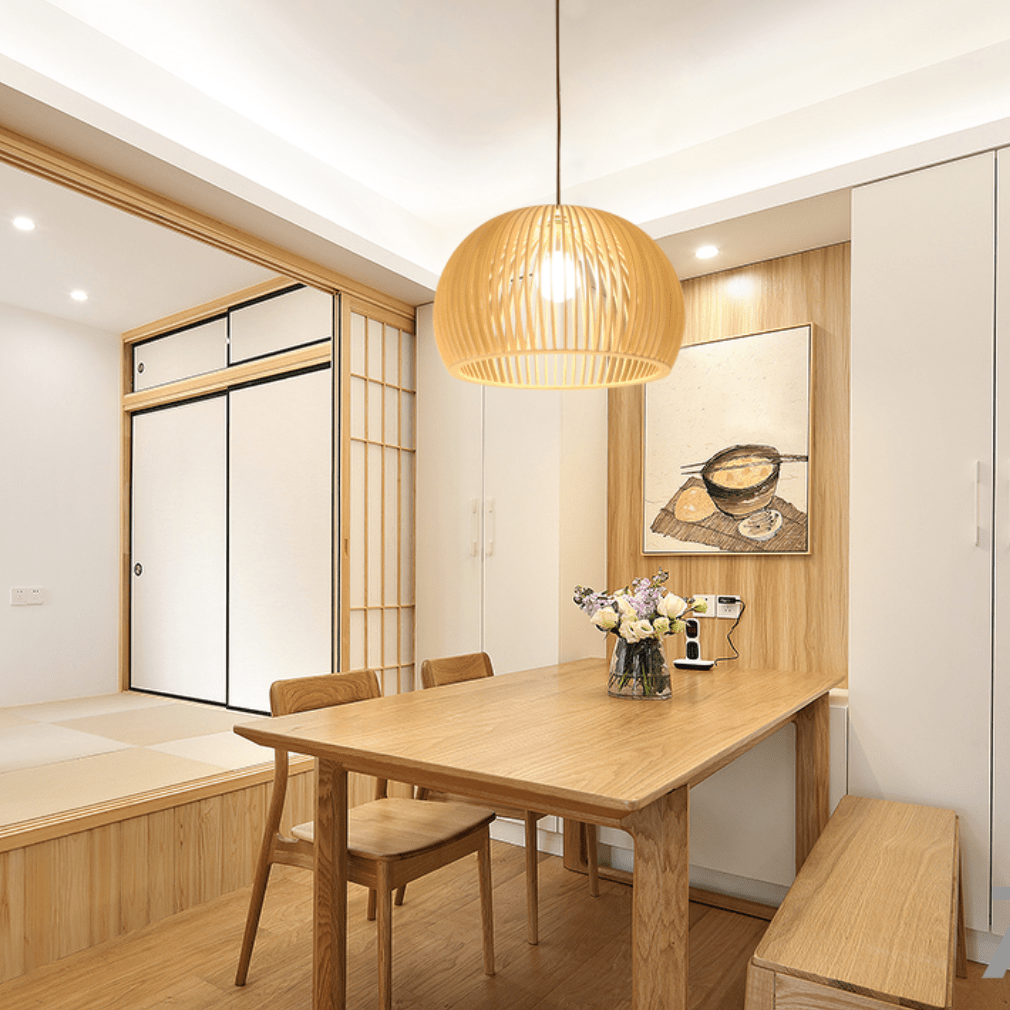 suspension naturelle bois