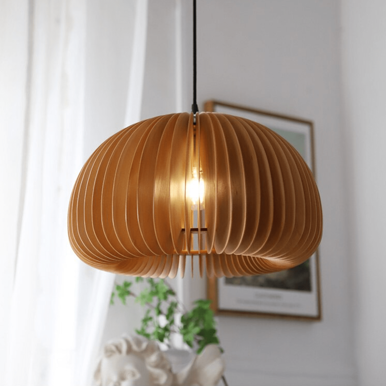 Suspension Lamelle Bois