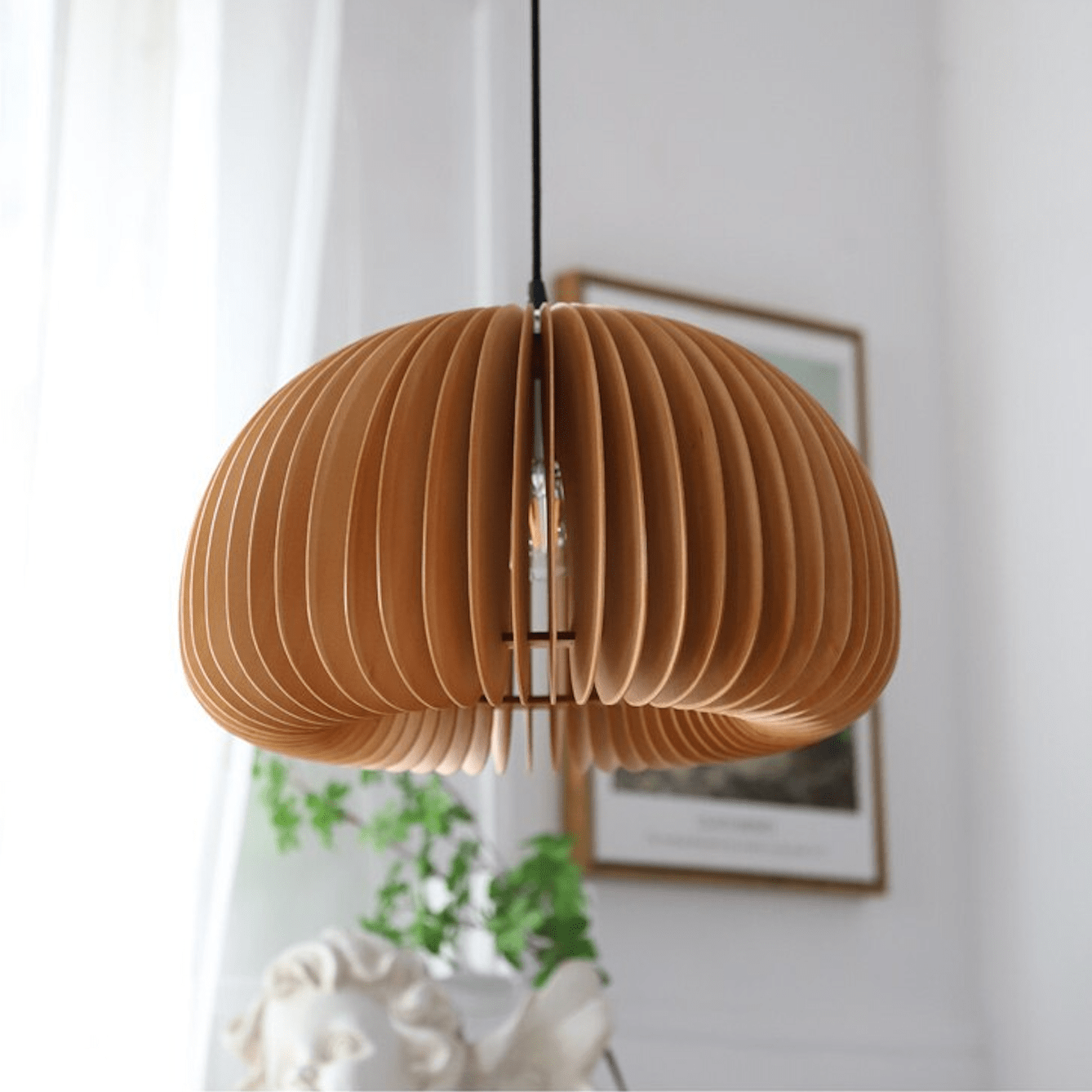 suspension lamelles bois