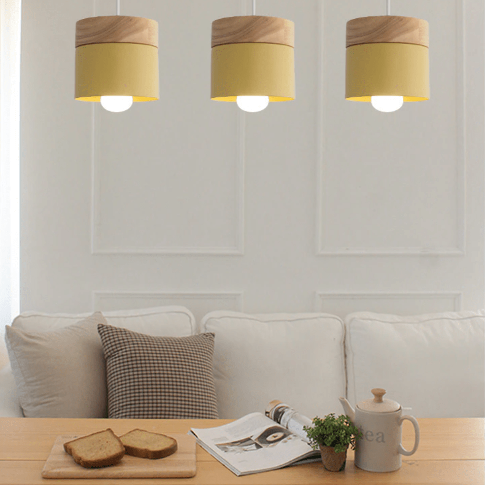 lampe suspension bois petite