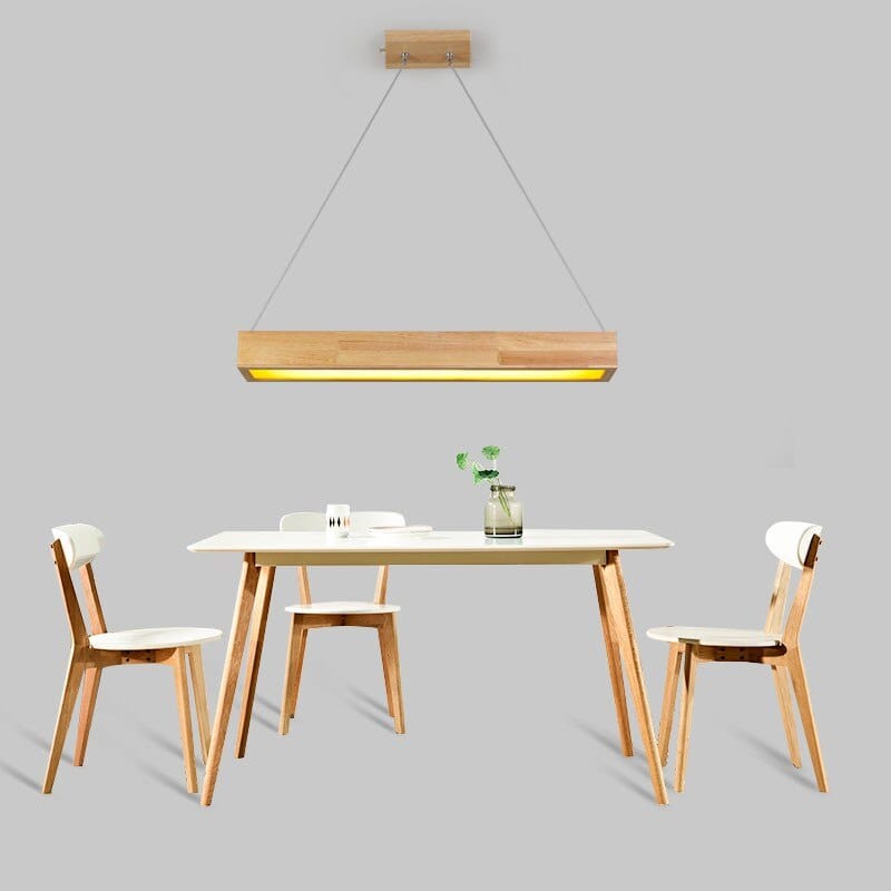 suspension salle à manger bois