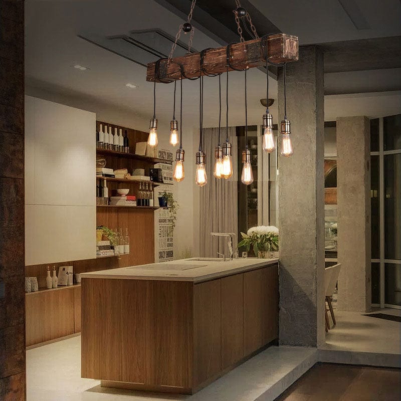 luminaire poutre bois