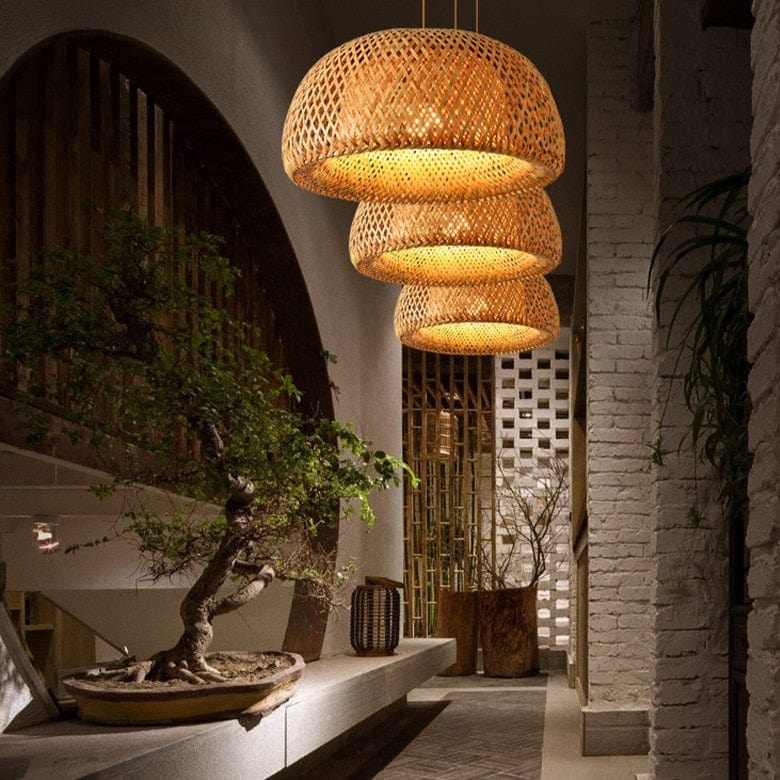 Suspension <br> en Bambou Naturel