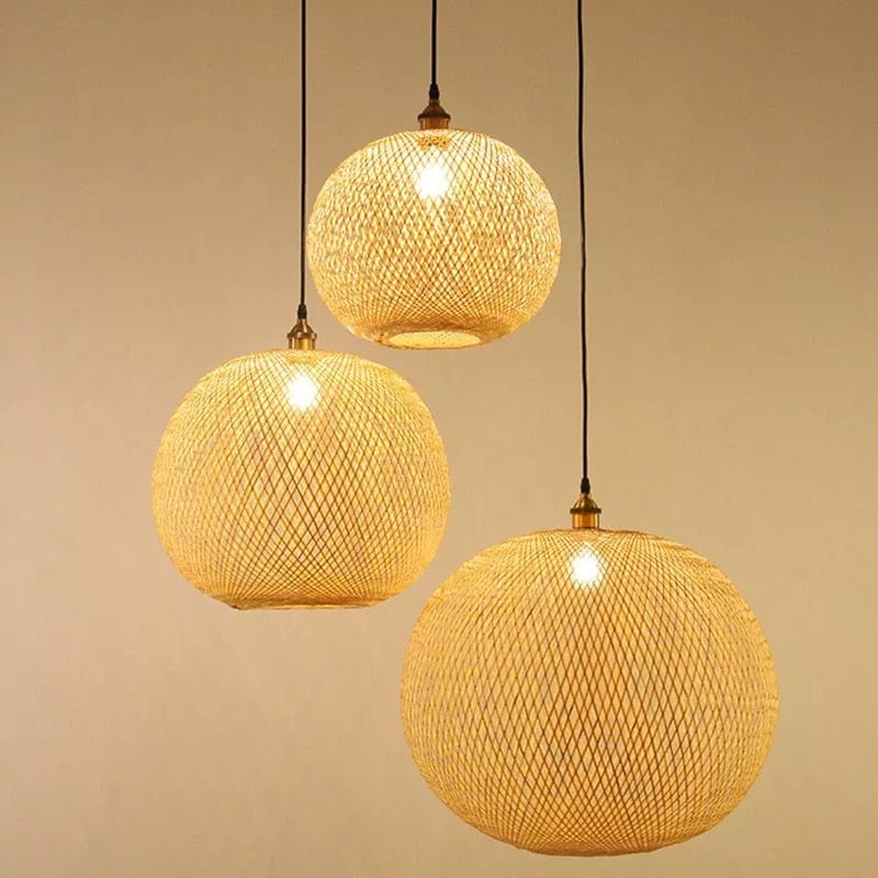Suspension Bambou Boule