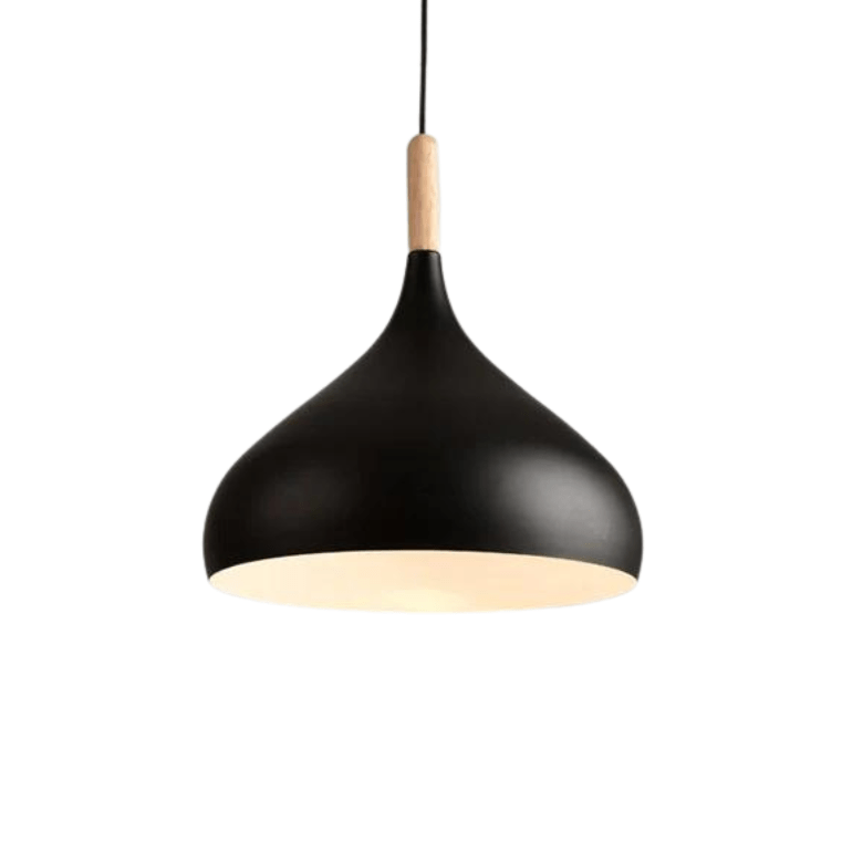 suspension bois et noir