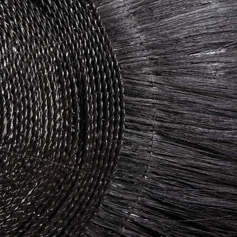 Suspension Paille Noir