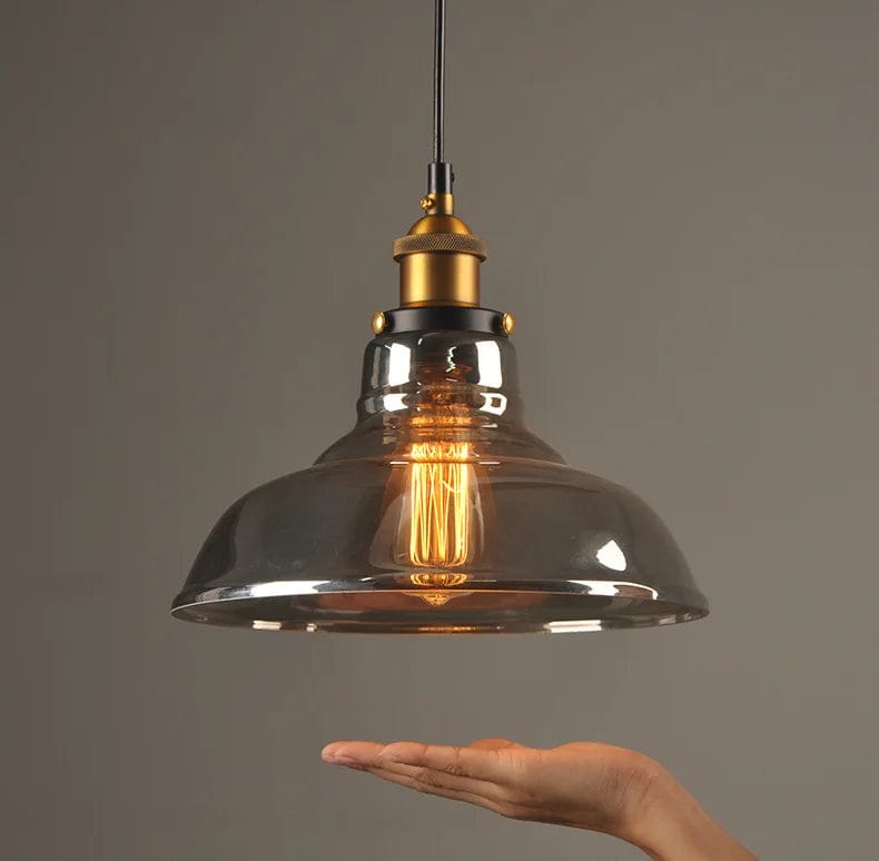 Suspension Luminaire Verre Fumé