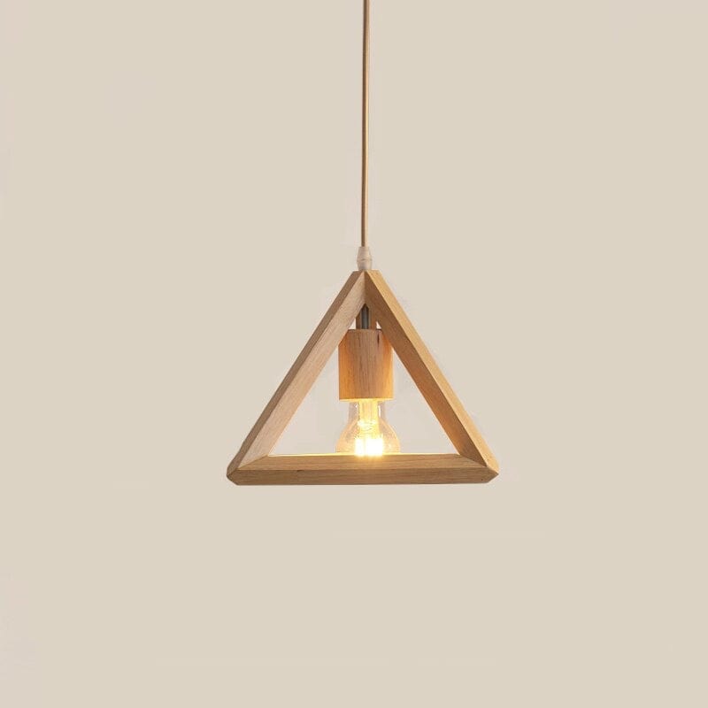 Suspension Bois Triangle