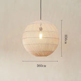 Suspension Boule Rotin 60 cm