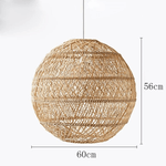 Suspension Boule Rotin 60 cm