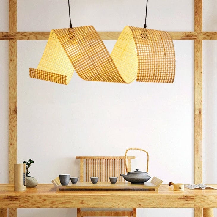 Suspension Bambou Grande Taille 