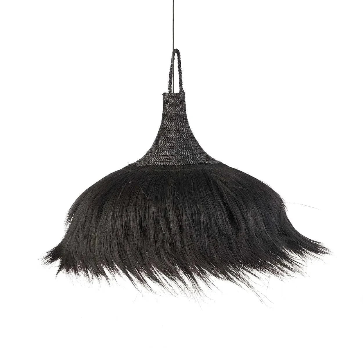 Suspension Paille Noir