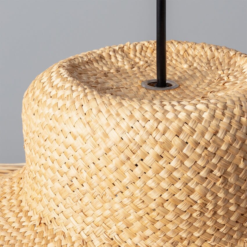 Suspension Chapeau <br> Rotin