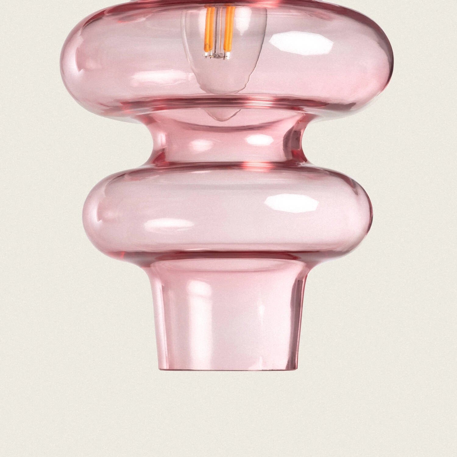 Suspension Verre Rose