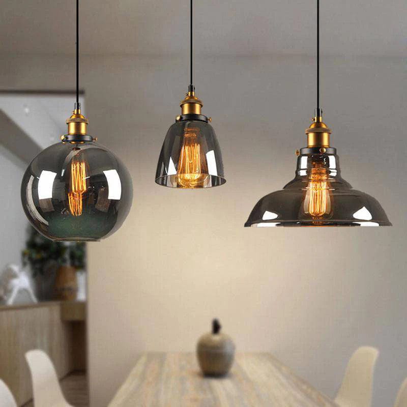 Luminaire Verre Fumé