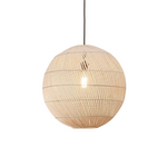 suspension boule rotin 60 cm