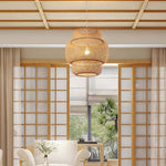 luminaire suspension bambou chambre