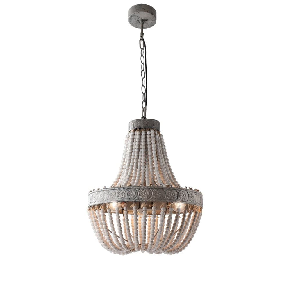 Suspension Perles <br> Bois