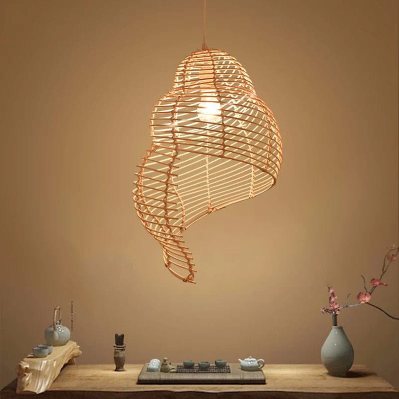 Suspension Bambou Coquillage